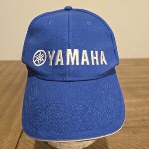Yamaha Adjustable Hat Cap Motorcycle Dirtbike Riding Fishing Music Blue Dad